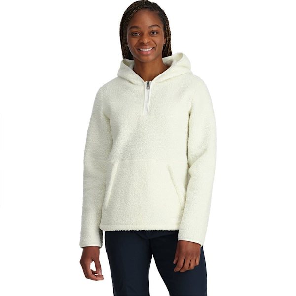 Spyder Cloud Fleecejacka Med Huva Beige L Kvinna