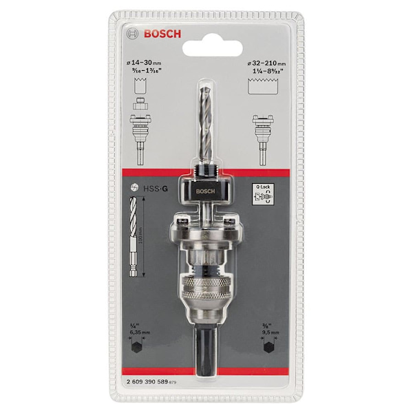 Bosch Professional Borradapter Hexagonal Silver
