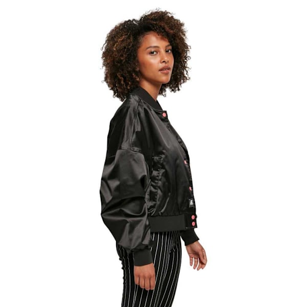 Starter Black Label Satin College Bomberjakke Sort M Kvinde