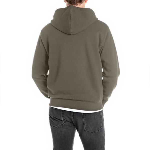 Replay M3105.000.23832 Sweatshirt Med Lynlås Grøn XL Mand