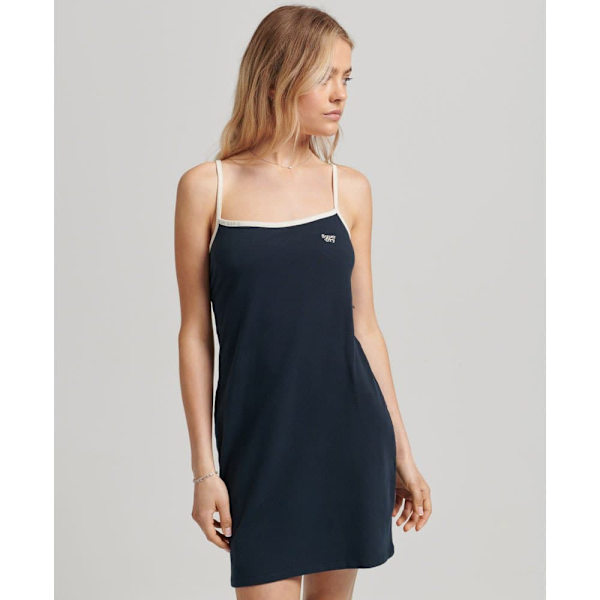 Superdry Klänning Vintage Jersey Cami Blå XL Kvinna