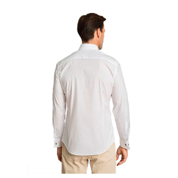 Hackett Stretch Pop Dc Skjorte Med Lange ærmer Hvid XL Mand