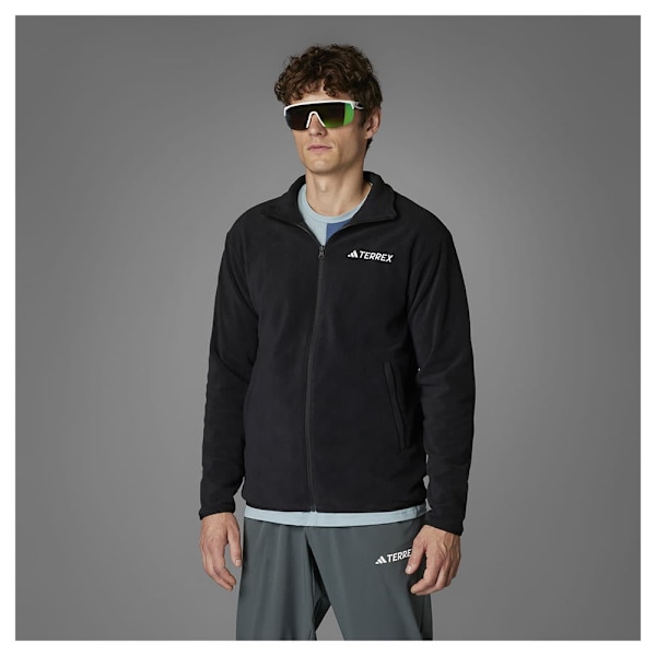 Adidas Multi Essentials Fleecejacka Med Dragkedja Svart M Man