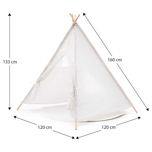 Robin Cool Tipi-tält Montessori Method Koda Durchsichtig 3 Years