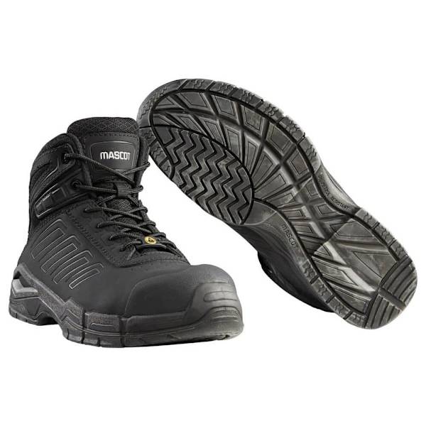 Mascot Høj Top Sikkerhedsstøvler Footwear Fit F0114 Sort EU 40