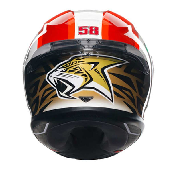 Agv Fullt Ansikte Hjälm K6 S E2206 Mplk Röd,Vit XL