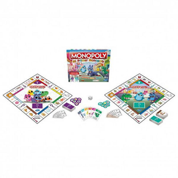 Hasbro Min Første Monopoly Flerfarvet