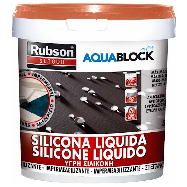 Rubson Nestemäinen Silikoni Aquablock 5kg Ruskea