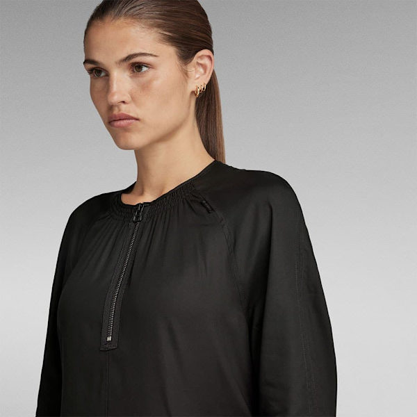 G-star Langærmet Kort Kjole D23603-d297 Sort M Kvinde