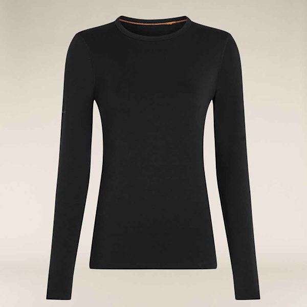 Icebreaker Merino Core Heavyweight Langærmet Baselayer Sort S Kvinde