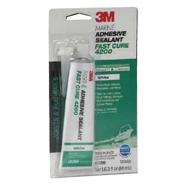 3m Marine Adhesive Sealant Fast Cure 4200 Hvid 90 ml