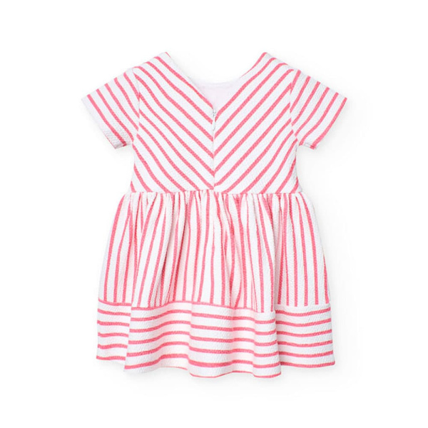 Boboli Knit Striped Klänning Rosa 6 Months