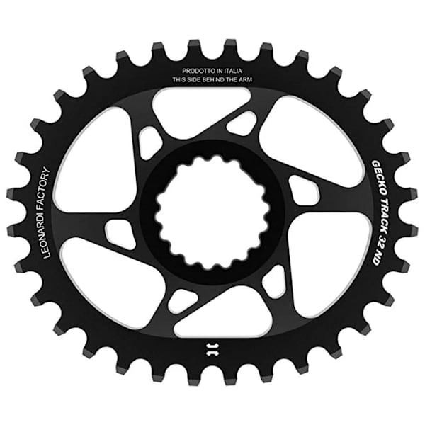Leonardi Racing Gecko Track Cannondale Dm 2 Mm Offset Ovalt Klinge Sort 28t