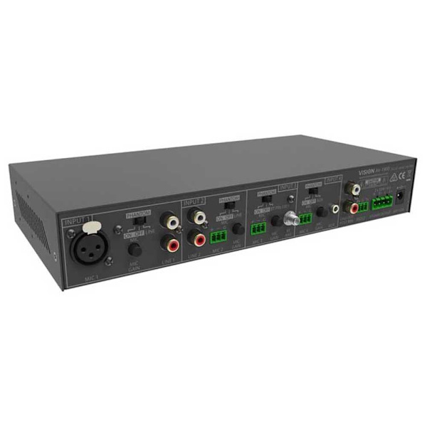 Vision Audio Mixer Förstärkare Av-1900 Silver