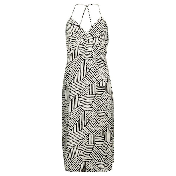 Superdry Klänning Vintage Midi Halter Slip Grå M Kvinna