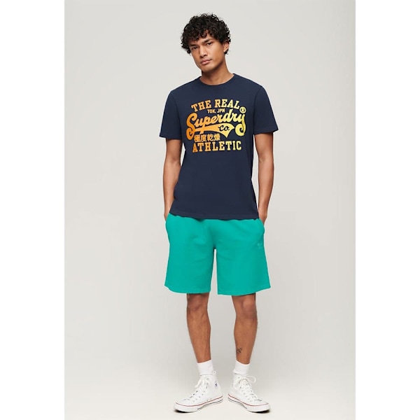 Superdry Reworked Classics Graphic T-shirt Med Korta ärmar Blå M Man