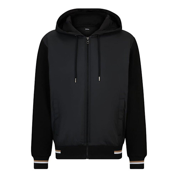 Boss Sweatshirt Med Fuld Lynlås Sommers 66 10258156 Sort M Mand