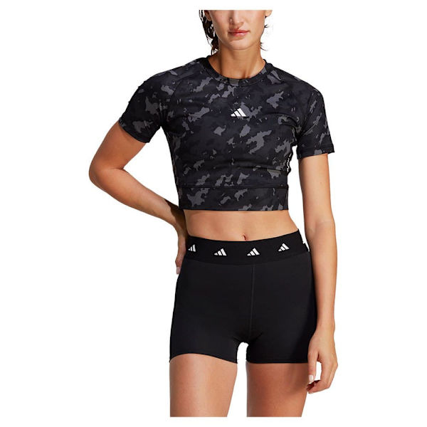 Adidas Lyhythihainen T-paita Tf Print Cro T Musta L Nainen