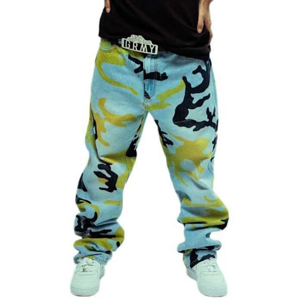 Grimey The Strait Talk All Over Print Regular Farkut Sininen L Mies