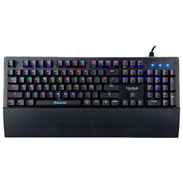 Scorpion Marvo Spel Mekaniskt Tangentbord Kg935 Rgb Svart Spanish QWERTY Svart