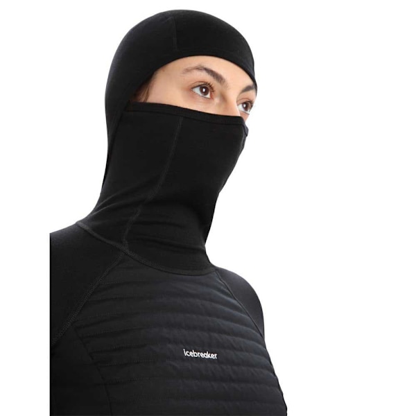 Icebreaker Hættetrøje Zone Knit Insulated Sort S Kvinde