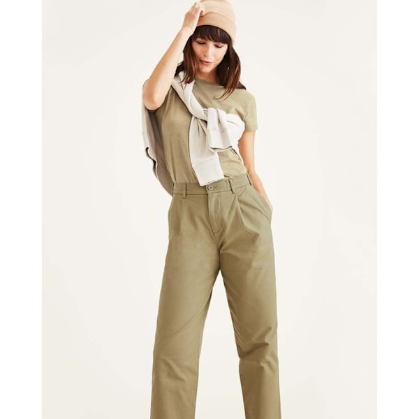 Dockers Almindelige Taljebukser Original Beige 27 Kvinde