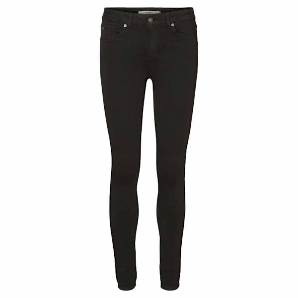 Vero Moda Lux Normal Talje Bukser Super Slim Sort S / 32 Kvinde