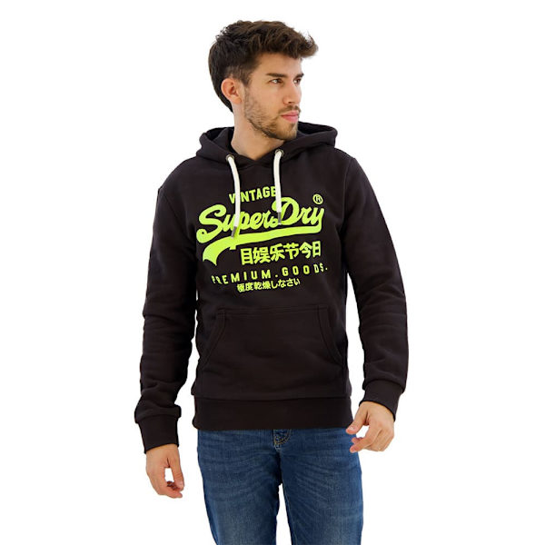 Superdry Neon Vl Ub Hættetrøje Grøn S Mand