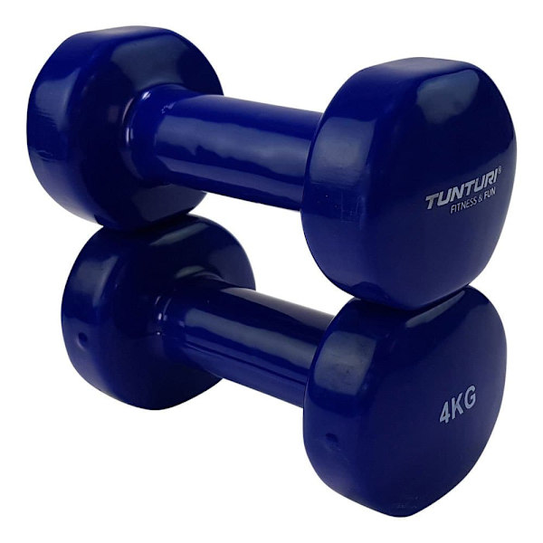 Tunturi Vynil Dumb 4kg 2 Enheter Blå 4 kg