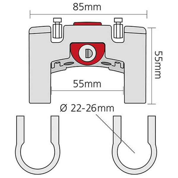 Klickfix Handlebar Svart
