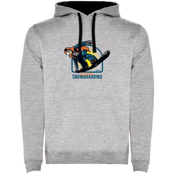 Kruskis Luvtröja Extreme Snowboarding Bicolor Grå M Man