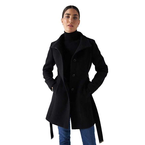 Salsa Jeans Frakke 21006875 Sort S Kvinde