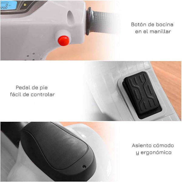 Devessport Moto Mini Vespa Silver