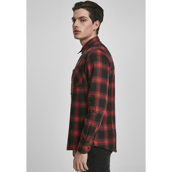 Urban Classics Flanell Skjorte 6 Sort S Mand