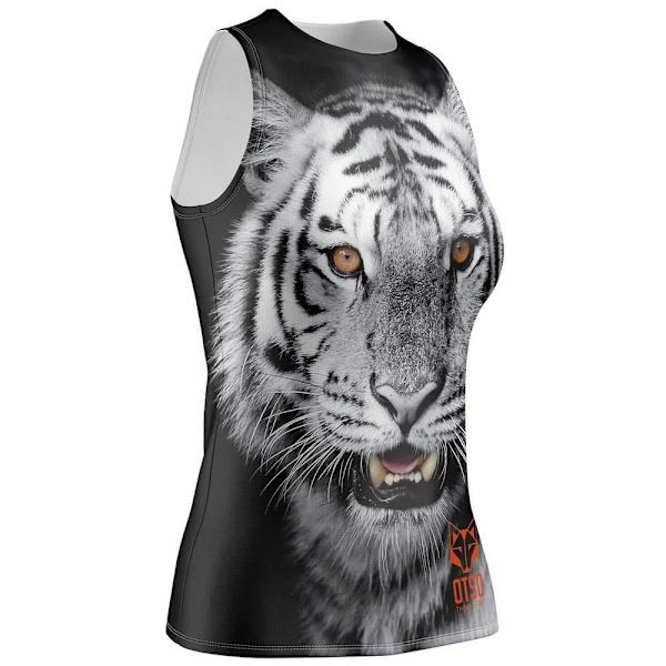 Otso Hihaton T-paita Singlet Musta XS Nainen