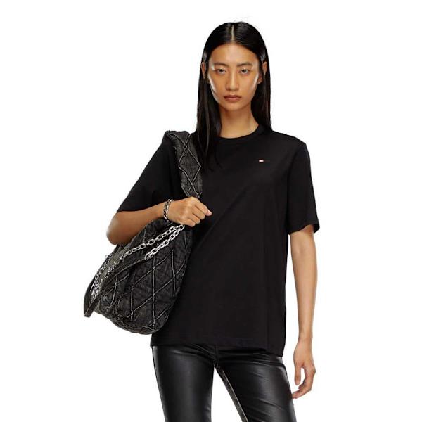 Diesel T Adjust Microdiv T-shirt Med Korte ærmer Sort L Mand