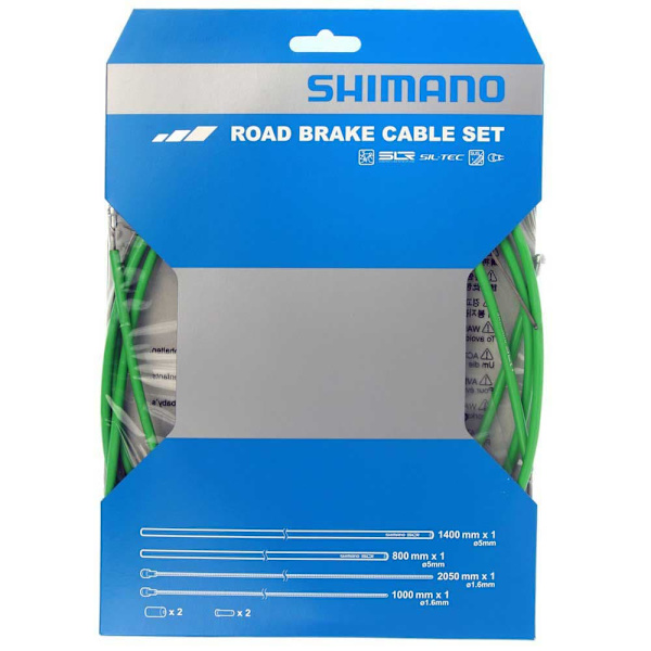 Shimano Växelkabelsats Advanced Slr Sil-tec Kit Grönt 1.6 x 1000/2500 mm