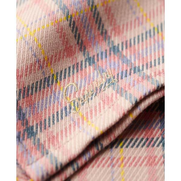 Superdry Mini Kjol Check Rosa S Kvinna