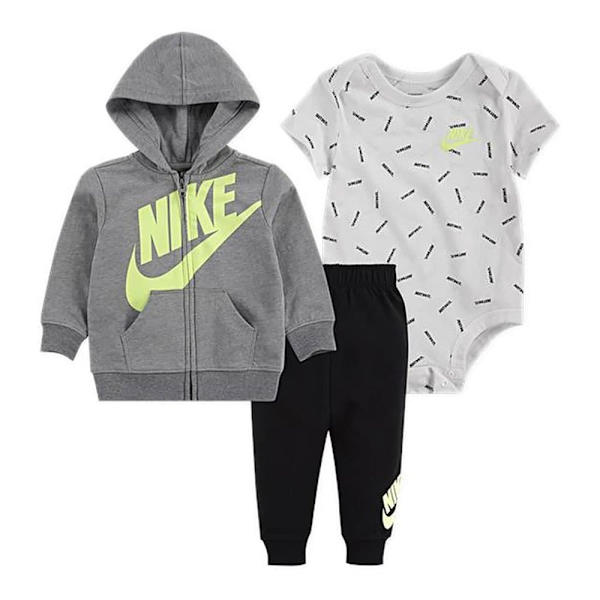 Nike Kids Kropp Just Do It Toss 3 Enheter Grå 3 Months