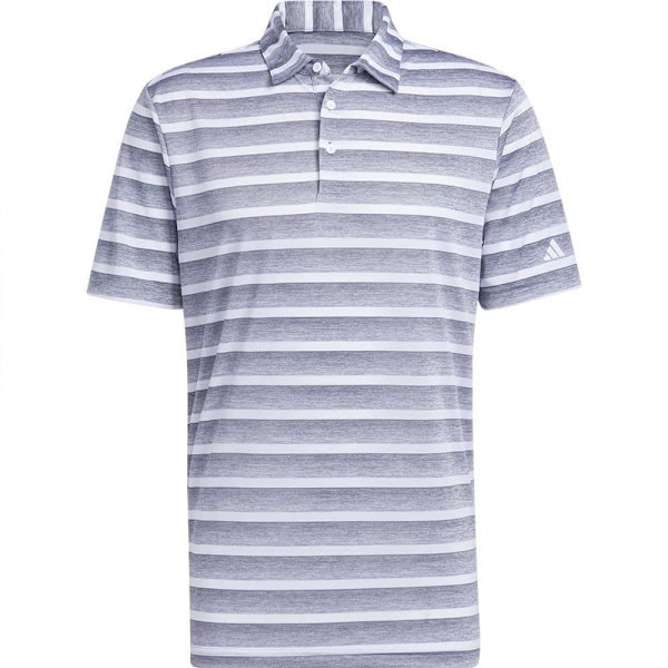 Adidas Lyhythihainen Poolo 2 Color Stripe Harmaa S