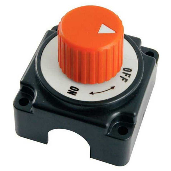 Euromarine Yksinapainen Akun Kytkin 250a Oranssi 68 x 68 x 66.1 mm