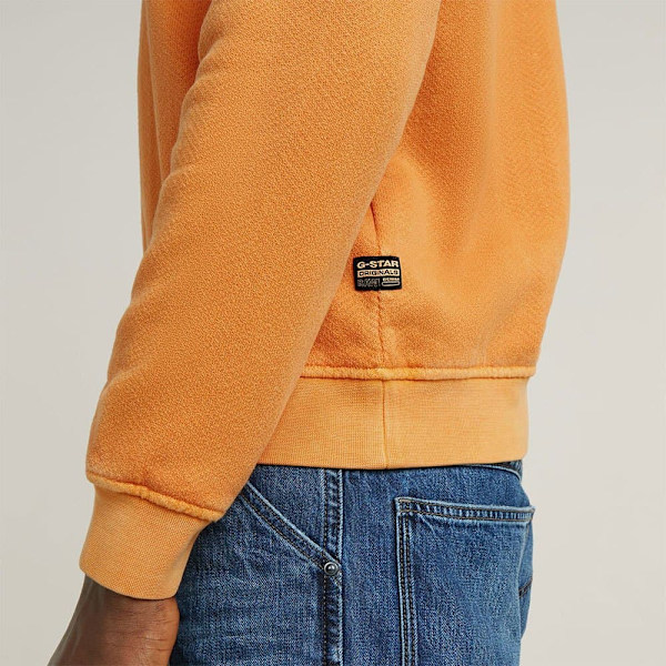 G-star Destroyed G Logo Washed Tröja Orange M Man