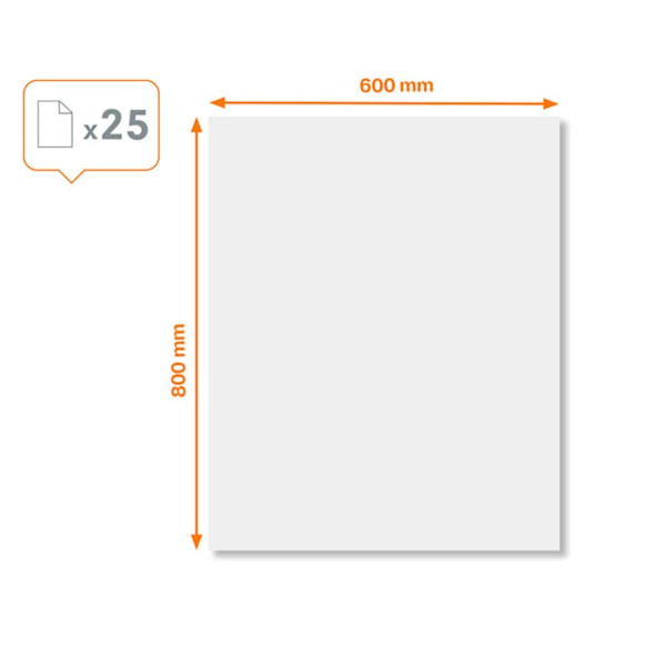 Nobo Kvadrat Instant 60x80 Centimeter Torr Radera Lakan 25 Enheter