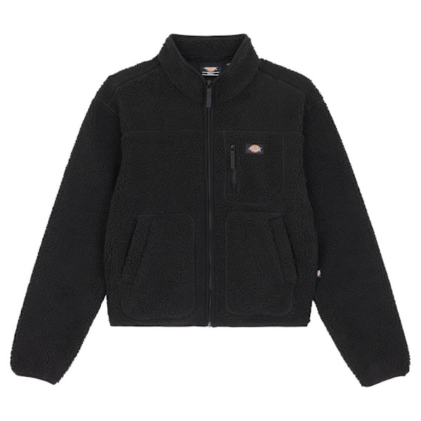 Dickies Full Dragkedja Fleece Mount Hope Svart S Kvinna