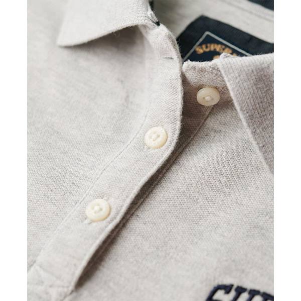 Superdry 90s Fitted Kortärmad Polotröja Beige S Kvinna