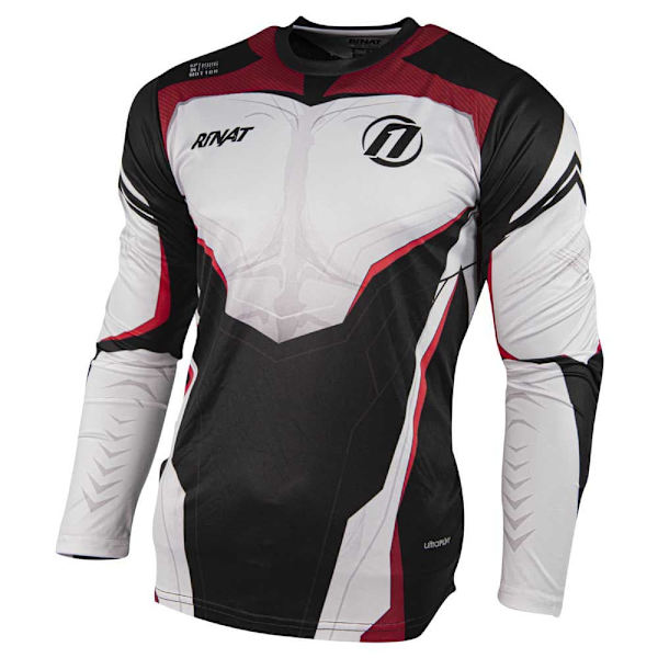 Rinat Langærmet T-shirt Quantum Hvid,Sort S Mand