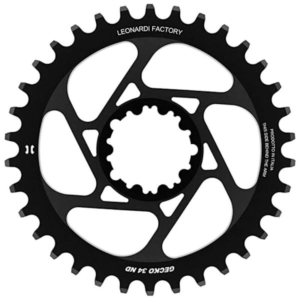 Leonardi Racing Direkte Montering Gecko Sram Bb30 0 Mm Offset Kæderring Sort 36t