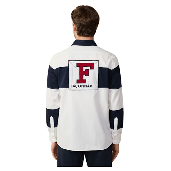 FaÇonnable Fm310810 Skjorte Med Lange ærmer Hvid L Mand