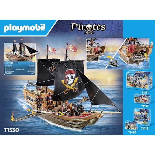 Playmobil Grand Pirate Ship Construction Game