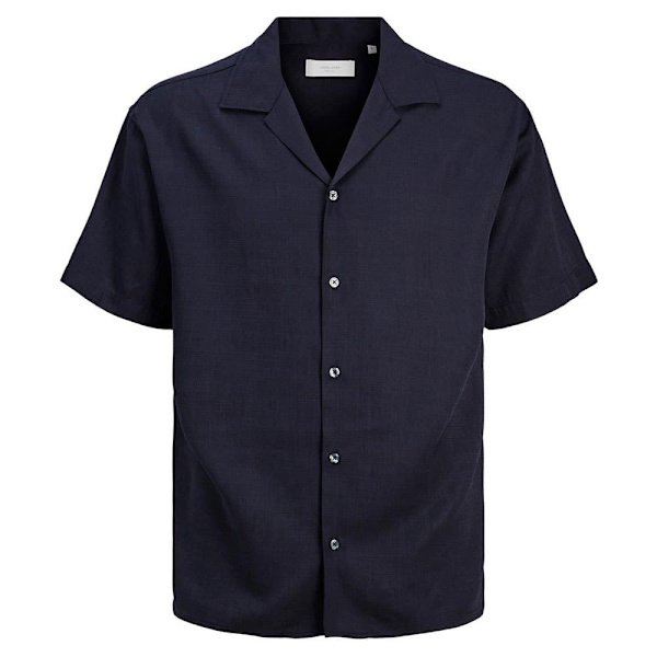Jack & Jones Aaron Tencel Resort Skjorte Med Lange ærmer Blå S Mand